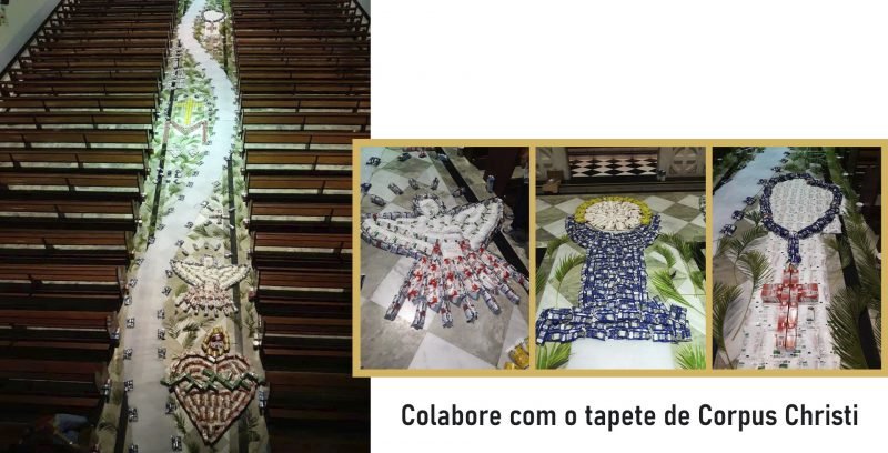 Colabore com a montagem do tapete de Corpus Christi